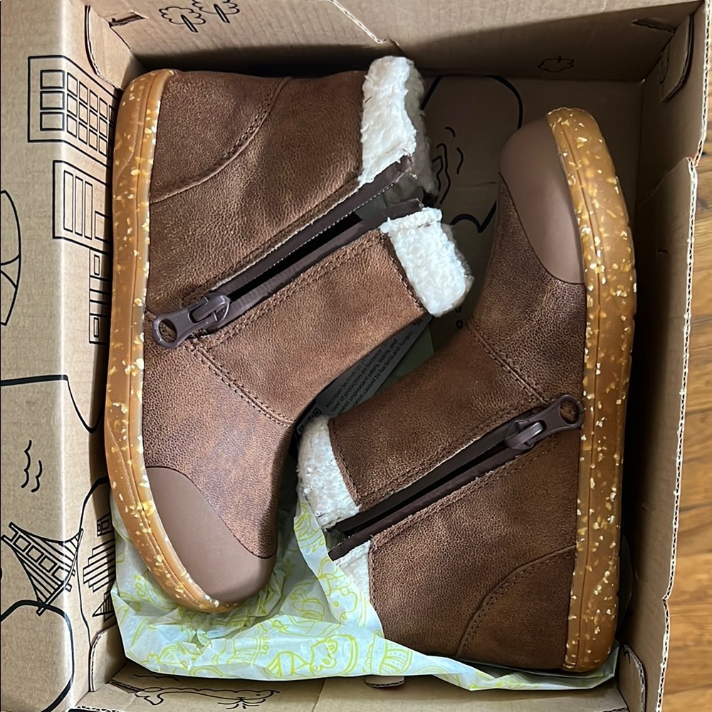 Brown Livie and Luca kids boots size 12 waterproof